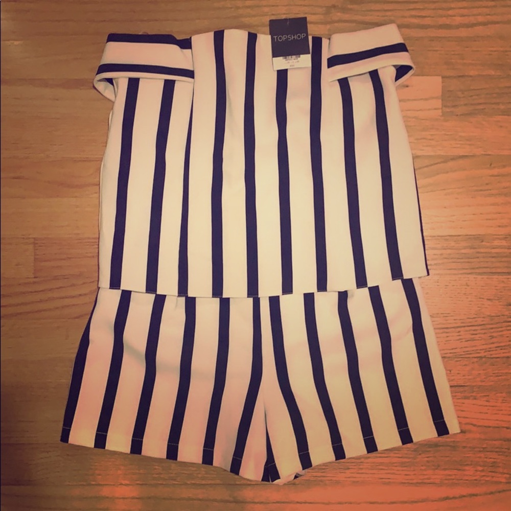 New w/tags! TOPSHOP, off shoulder, romper/jumpsuit